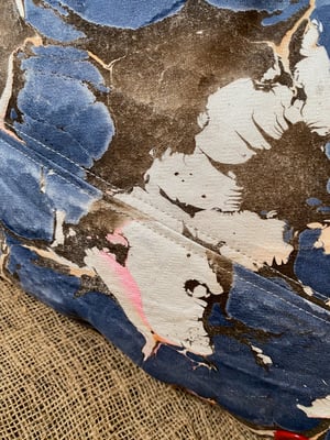 Image of hand marbled one of a kind pillow - no. 07