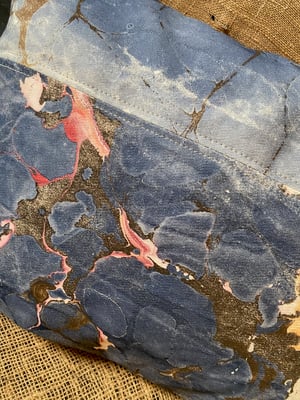 Image of hand marbled one of a kind pillow - no. 07