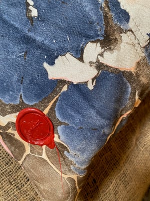 Image of hand marbled one of a kind pillow - no. 07