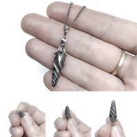 Image 2 of Morning Glory necklace in sterling silver or gold