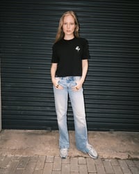 Image 5 of BLACK CROPPED T-SHIRT