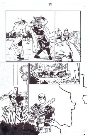 Image of DEADPOOL ANNUAL 2013 PAGES 22-23