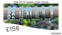 Opened toe rings 
