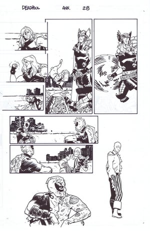 Image of DEADPOOL ANNUAL 2013 PAGES 27-28