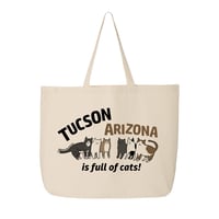 PRE-ORDER: Poets Square Cats "Tucson AZ is full of cats" Tote