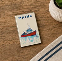 Image 4 of Maine Lobster Boat Magnet - Acrylic Magnet