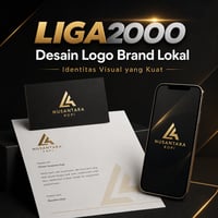 LIGA2000 Desain Logo Brand Lokal