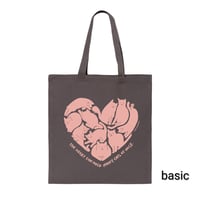 Image 3 of PRE-ORDER: Poets Square Cats "Cat of my Heart" Tote