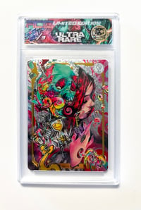 Image 2 of 1/3 ULTRA RARE "ACID" Chase Trading Card + Acrylic Bloc Case