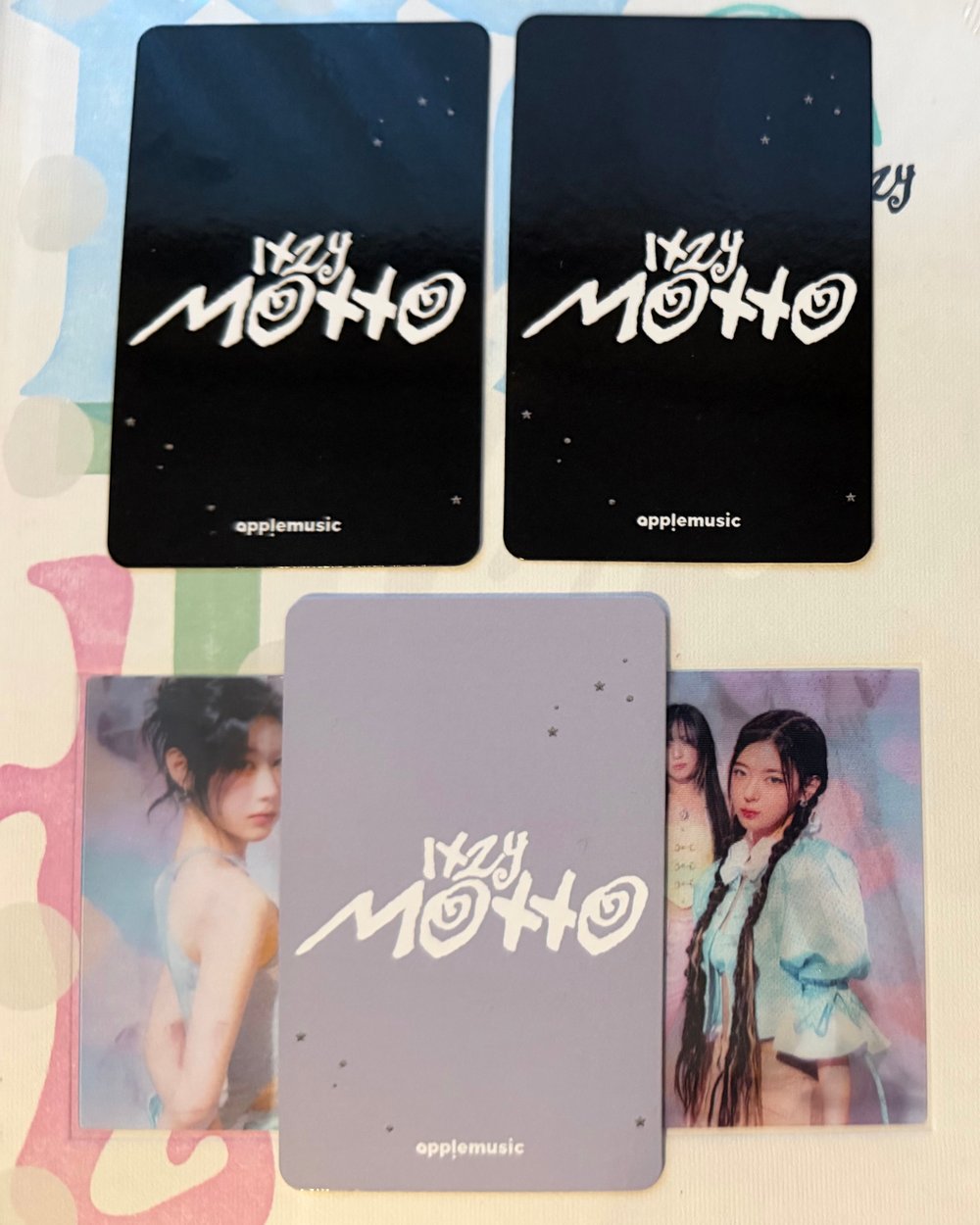 Image of ITZY Motto Apple Music POB Photocard’s