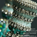 Image of Swarovski Crystal and Turquoise Candle Holder