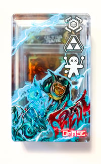 Image 1 of 1/3 ULTRA RARE "GAME FREAK" Chase Trading Card + Acrylic Bloc Case