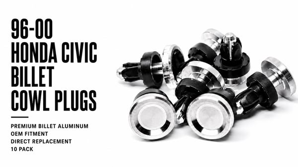 Image of 96-00 Honda Civic Billet Cowl Plugs