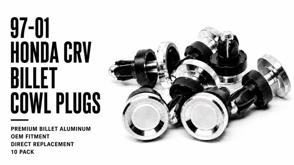 Image of 97-01 Honda CRV Billet Cowl Plugs 