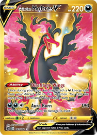 Galarian Moltres V (Secret) - SWSH09: Brilliant Stars - Near Mint