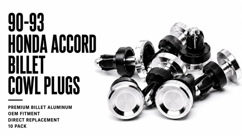 Image of 90-93 Honda Accord Billet Cowl Plugs 