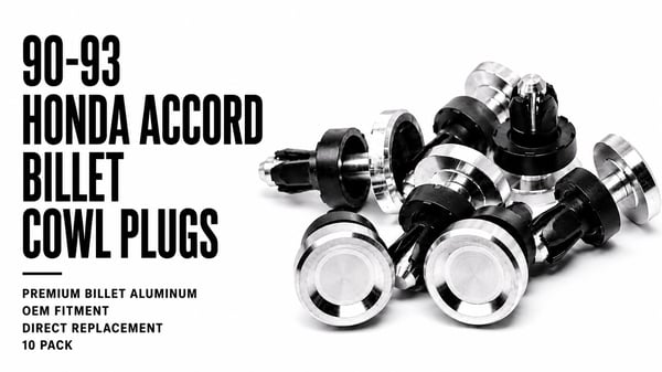 Image of 90-93 Honda Accord Billet Cowl Plugs 