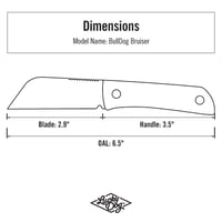 Image 3 of BullDog Bruiser Tan + Black G10