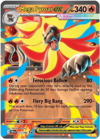 Mega Pyroar ex - 015/086 - ME04: Chaos Rising - Near Mint