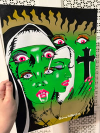Image 1 of Omen of a Psychic Nun Original Painting