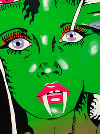 Image 4 of Omen of a Psychic Nun Original Painting
