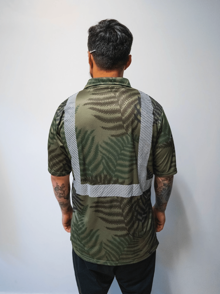 Image of LĀ’AU REFLECTIVE POLO SHIRT