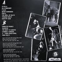 Image 3 of BLACK UNIFORMS – "Splatter Punx On Acid" Lp (color vinyl)