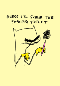 toilet 5x7 numbered and signed PRINT