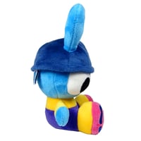 Image 3 of Beetle Boy Sitting QT Plushie (BLUE)