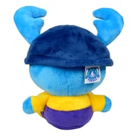 Image 4 of Beetle Boy Sitting QT Plushie (BLUE)