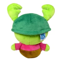 Image 4 of Beetle Boy Sitting QT Plushie (GREEN)