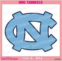 Image 3 of UNC North Carolina Tarheels Set College Design SVG Files, Cricut, Studio, Digital Cut Files