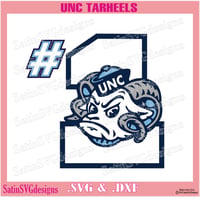 Image 4 of UNC North Carolina Tarheels Set College Design SVG Files, Cricut, Studio, Digital Cut Files