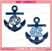 Image 5 of UNC North Carolina Tarheels Set College Design SVG Files, Cricut, Studio, Digital Cut Files