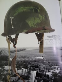 Image 21 of WWII M2 Dbale US Airborne 551st PIB. Front Seam Helmet & SC Paratrooper liner.