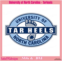 Image 2 of UNC North Carolina Tarheels Set2 College Design SVG Files, Cricut, Studio, Digital Cut Files