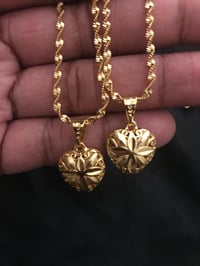 gold heart xoxo