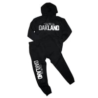 I'm From Oakland Jogger set (Black/Red)
