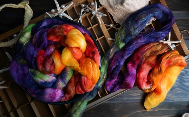 Blanket Octopus Combed Top - 80/20 Rambouillet and Silk