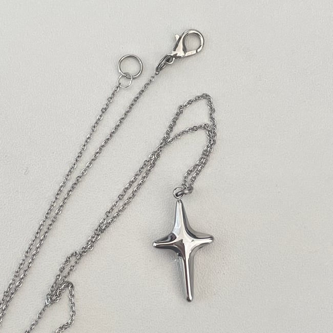 silver spark necklace