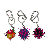 Image 1 of spiky ball keychains