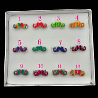 Image 2 of spiky mustache rings!