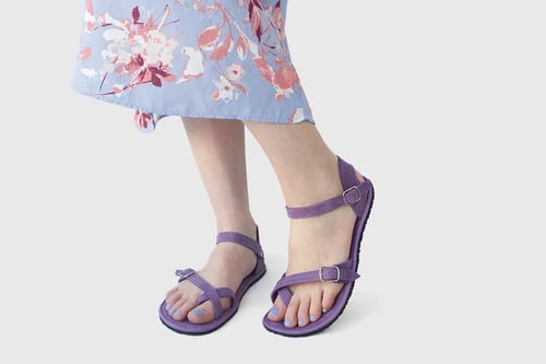 Image of Nova - Leather sandals in Glicine - Ready to Ship
