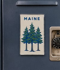 Image 1 of Maine Pine Tree Magnet - Acrylic Magnet