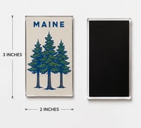 Image 3 of Maine Pine Tree Magnet - Acrylic Magnet