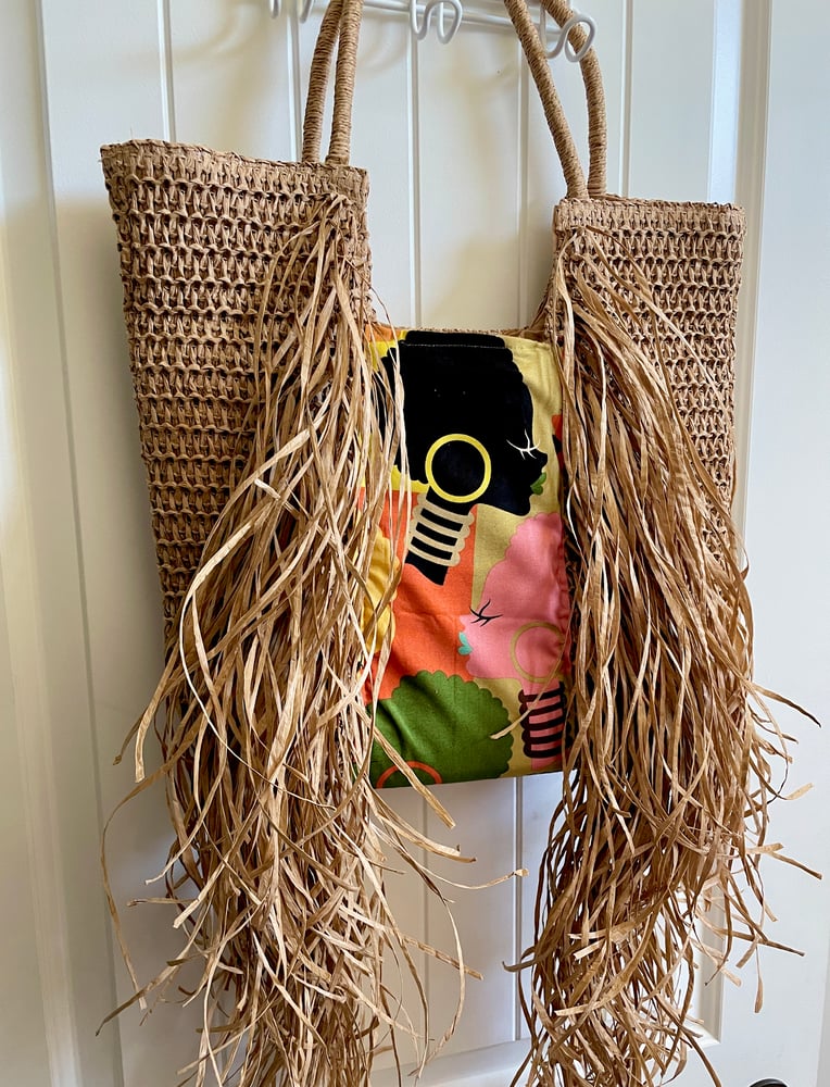 Image of Brown Babes Color Block Tote Bag