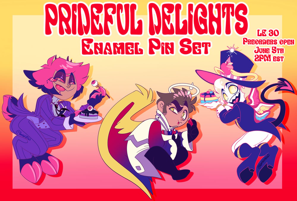 Image of Prideful Delights Enamel Pin Set 