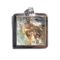 Square Bezel - Arkansas Quartz / Citrine / Golden Apatite / Pistachio Calcite - 33