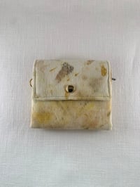 Image 1 of Lithuanian linen wallet / FLOWERS #005