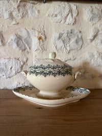 Image 4 of Saucière en terre de fer H.Boulenger modèle Mai - Art de la table ancien